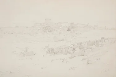 Temples at Morning, Baalbek, May 12, 1868