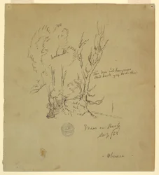 Trees Obersee in the Bavarian or Southern Alps, September 1868