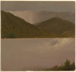 Two cloud and mountain top studies, August 1865