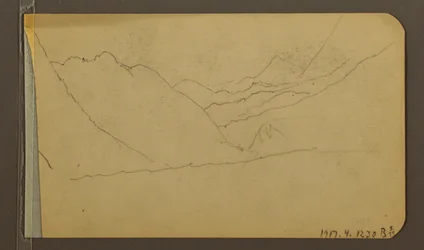 Valley; Verso: Mountain Peak, 1889
