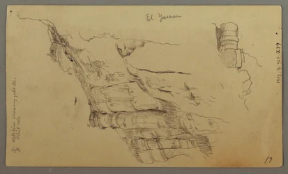 View across Wady el-Arabah, February 20, possibly 1868