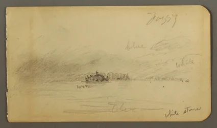 Wooded Shore in Fog, possibly 1878