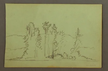 Wooded Shore of Lake, possibly 1856