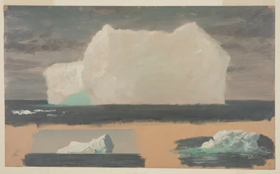 Floating Icebergs near Twillingate, Newfoundland