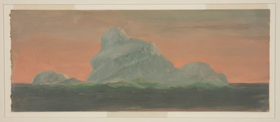 Iceberg Against Evening Sky