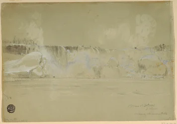 Niagara Falls in Snow, from the Northwest
