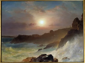 Sunrise on the Maine Coast in the United States in 1863