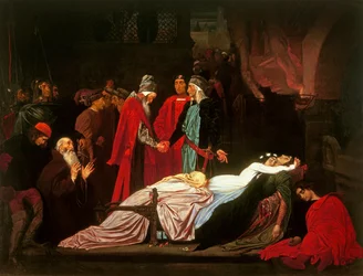 The Reconciliation of the Montagues and the Capulets over the Dead Bodies of Romeo and Juliet