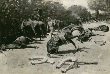How the Horses Died for Their Country at Santiago, 1899
