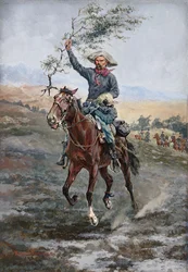 The Flag of Truce in the Indian War, 1886