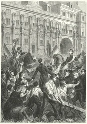 Louis Philippe, Duke of Orleans, on his way to the Hotel de Ville, Paris