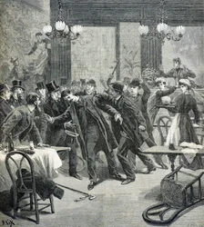 Attack by the Anarchist Leauthier