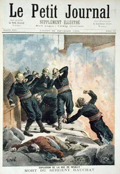 Explosion in the Rue de Reuilly and the Death of Sergeant Bauchat, from Le Petit Journal, 26th February 1894