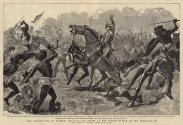 The Soudan, the 19th Hussars charging the Enemy at the Second Battle of Teb, 29 February