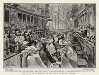 The Service of Intercession for the King at St Paul