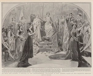 To Help the Guards, a Tableau in the Entertainment organised by Mrs Arthur Paget at her Majesty