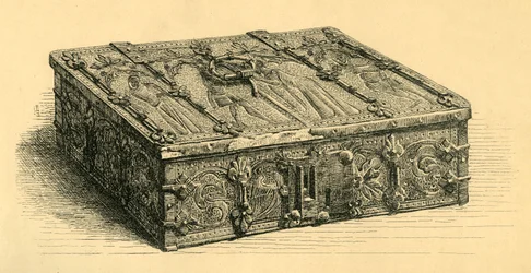 Wood and Leather Casket