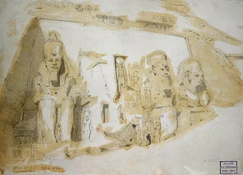 Four colossal Statues of Ramesses II at the Great Temple of Abu Simbel