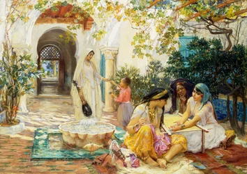 In a Village at El Biar, Algiers