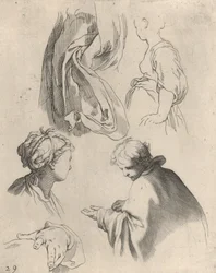 Figure Studies, from Drawing Book