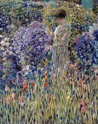 Woman in garden (circa 1912)