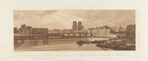View of Pont de la Tournelle and Notre Dame, Taken from the Arsenal 1802