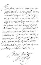 Letter by Marie de Medici to the Duke of Savoy