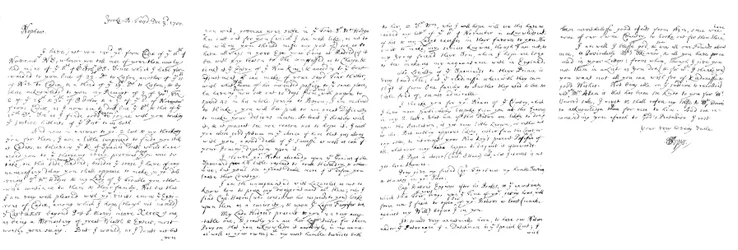 Letter by Samuel Pepys to John Jackson, Esq