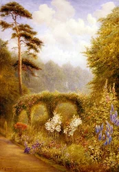 Lilies and Delphiniums, Golden Hill Park, London