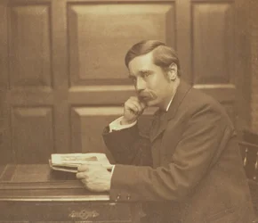 Portrait Photograph of Herbert George Wells by Frederick Hollyer