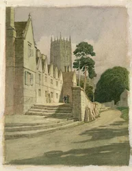 The Almshouses, Campden, 1907