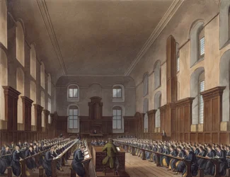 Writing School, Christ Hospital, from Ackermann