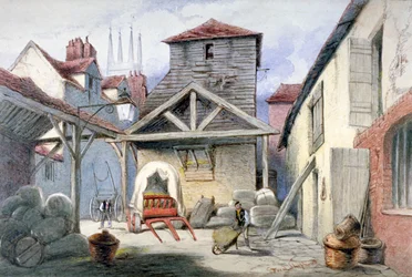 Courtyard of the Rose Inn, Farringdon Street, City of London