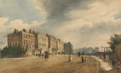 Apsley House and Piccadilly from Hyde Park Corner