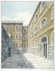 The Chapel Yard in Newgate Prison, Old Bailey, City of London