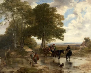 Market Cart at a Brook, 1845