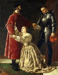 Duke Frederick Banishing Rosalind from his Court