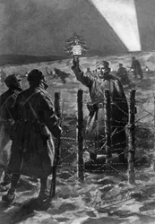 A Christmas incident in the trenches in the west, December 1914