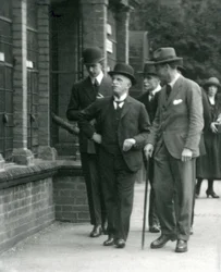The King of Italy, Victor Emmanuel III, visiting London Zoo
