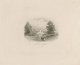 Trentham Hall: engraving (vignetted), nd [c 1843]
