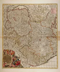 Map of French, Swiss and Italian Alpine and Transalpine Regions and Western Liguria Region