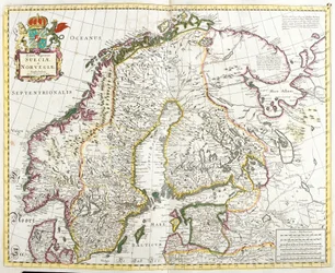 Map of Sweden and Norway