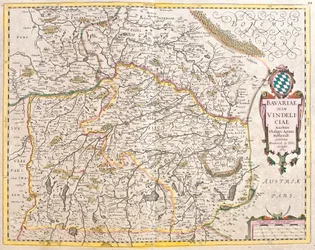Map of Bavaria, Germany