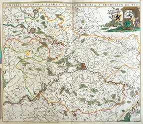 Map of the County of Namur (Belgium)