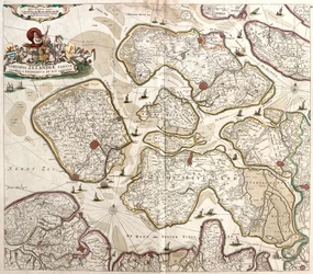 Map of the County of Zeeland (Netherlands)