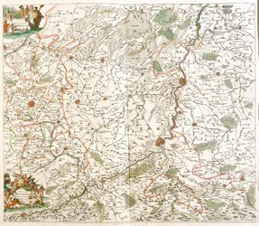 Map of the Diocese of Liege (Belgium)