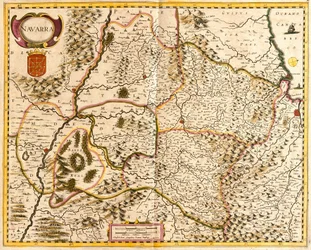 Map of the Kingdom of Navarre (France)