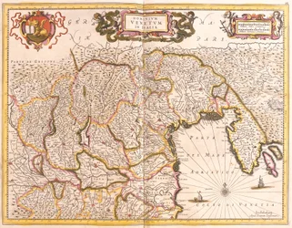 Map of the Venetian territories in Italy