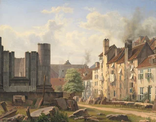 View of the Marble Square with the Ruins of the Uncompleted Frederik