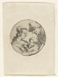 Man and Woman with Child